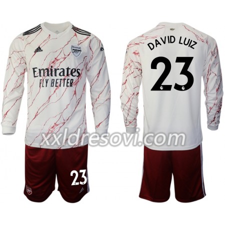 Arsenal David Luiz 23 Drugi Dječji Komplet Dresovi za Nogomet 2020-2021 Dugim Rukavima (+ kratke hlače)